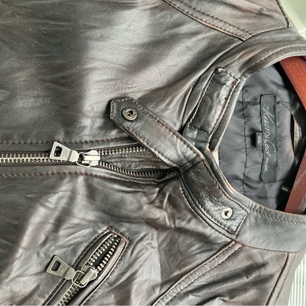 Vintage Kenneth Cole bomber leather jacket - Picture 11 of 12
